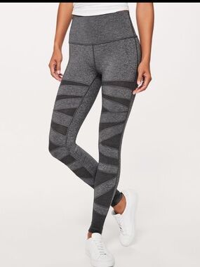 Lululemon Wunder Under HR Tight 28" SE Tech Mesh Gray  4